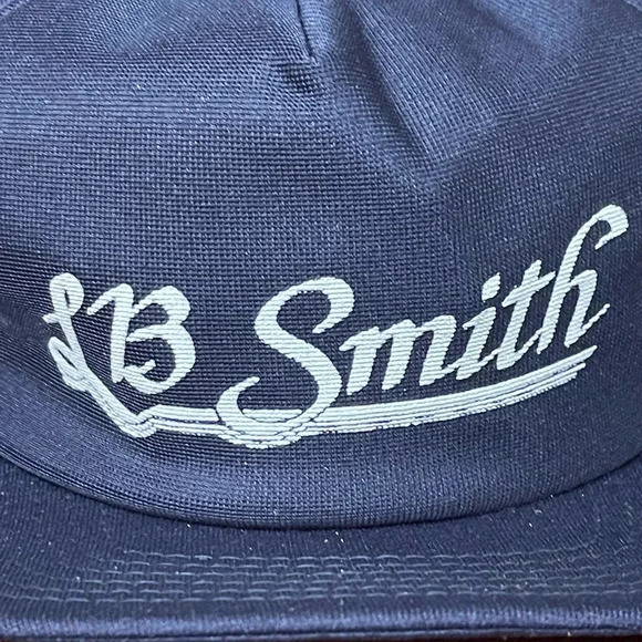 Vintage New Era “LB Smith” Snapback Hat – Navy Made in USA (late 70s/80s) - Picture 4 of 9
